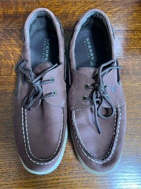 Sperry Brown Kids Boat Shoes